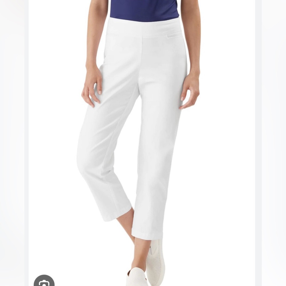 Tommy Bahama Arielle Isandzone Women's White Cropped Pants - new - size 6
